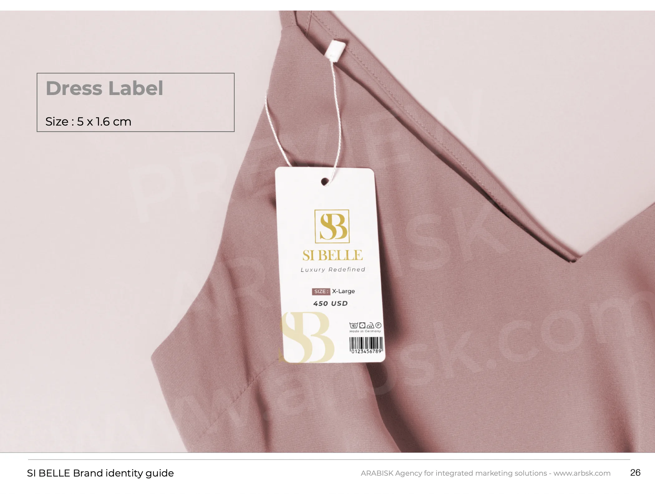 Si Belle selected brand identity application